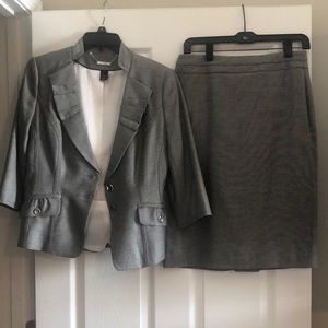 Skirt and blazer suit